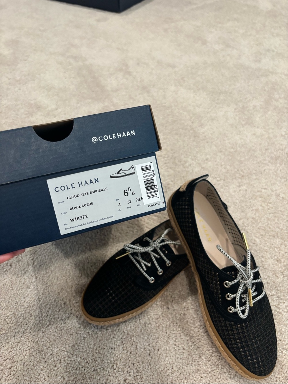 Cole Haan black suede espadrilles - Picture 5 of 5